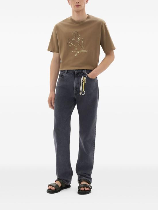 26SS 페라리 반팔 티셔츠 50846 VRCA Kaki - FERRARI