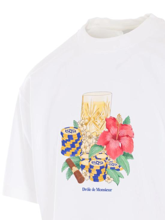 26SS 드롤드무슈 반팔 티셔츠 KTS300 CO002OFFWHITE White - DROLE DE MONSIEUR