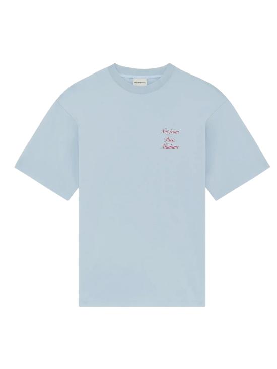 26SS 드롤드무슈 반팔 티셔츠 KTS209 CO002LIGHTBLUE Clear Blue