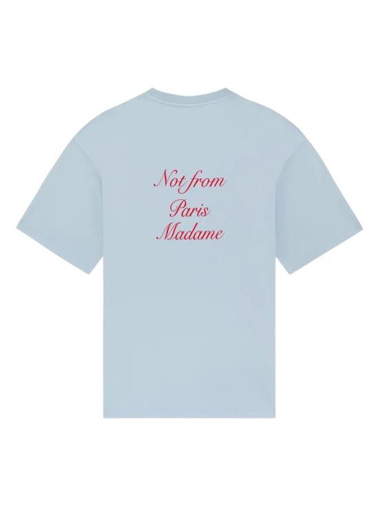 26SS 드롤드무슈 반팔 티셔츠 KTS209 CO002LIGHTBLUE Clear Blue - DROLE DE MONSIEUR