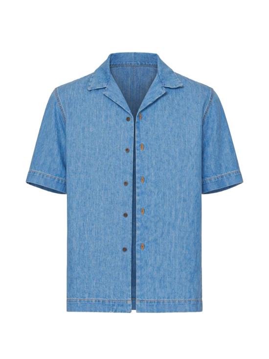 26SS 드리스 반 노튼 반팔 셔츠 2610207433386 514 Blue