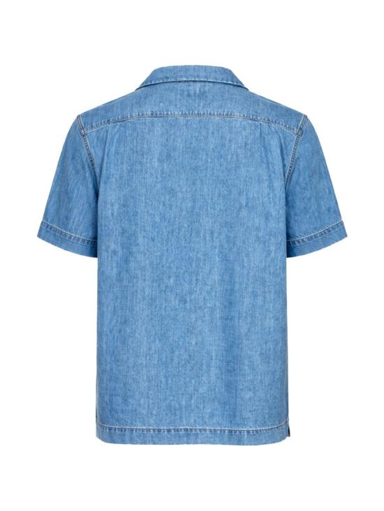 26SS 드리스 반 노튼 반팔 셔츠 2610207433386 514 Blue - DRIES VAN NOTEN