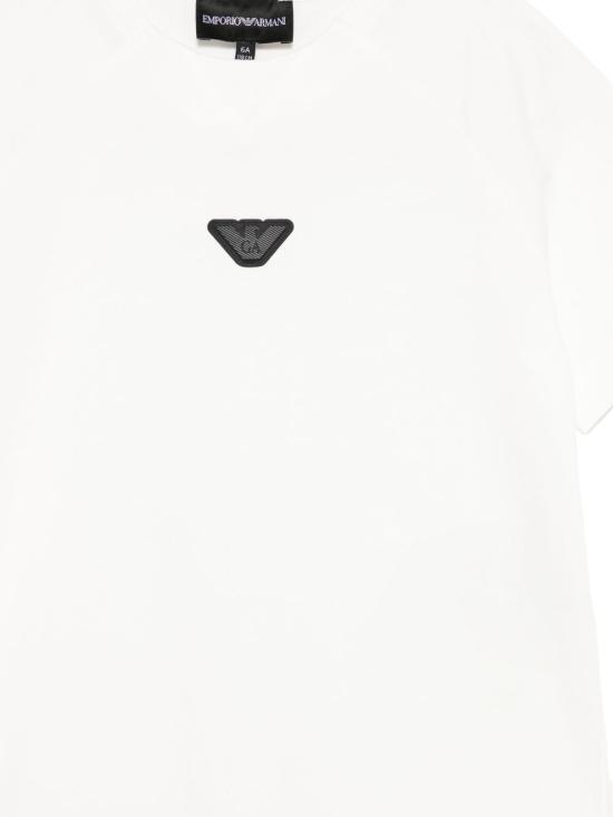 26SS [키즈] 엠포리오 아르마니 티셔츠 EB000943 AF13715U0003 White - EMPORIO ARMANI