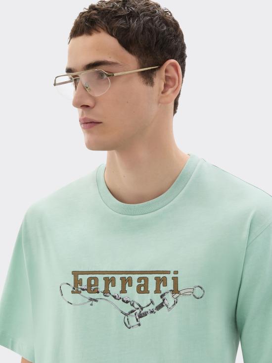 26SS 페라리 반팔 티셔츠 50838 VRGR Green - FERRARI