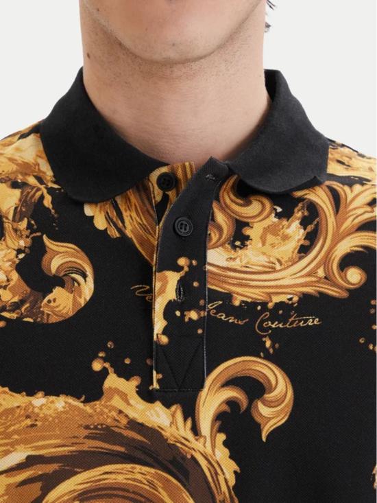 26SS 베르사체 폴로 티셔츠 80GAG6S0 JS549G89 Black - VERSACE