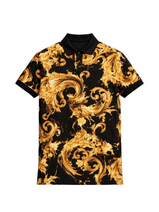 26SS 베르사체 폴로 티셔츠 80GAG6S0 JS549G89 Black - VERSACE