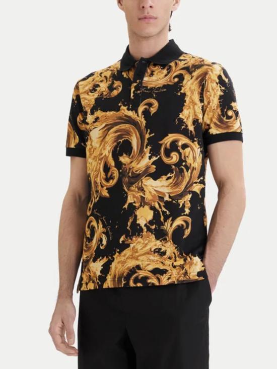 26SS 베르사체 폴로 티셔츠 80GAG6S0 JS549G89 Black - VERSACE