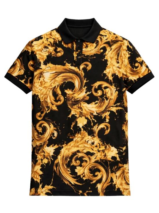 26SS 베르사체 폴로 티셔츠 80GAG6S0 JS549G89 Black - VERSACE