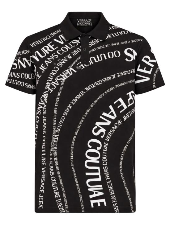26SS 베르사체 폴로 티셔츠 80GAG6R0 JS556L01 Black