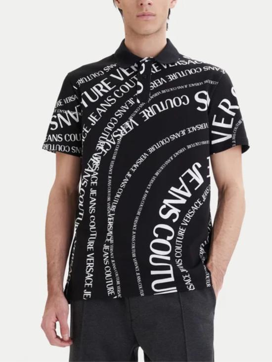 26SS 베르사체 폴로 티셔츠 80GAG6R0 JS556L01 Black - VERSACE