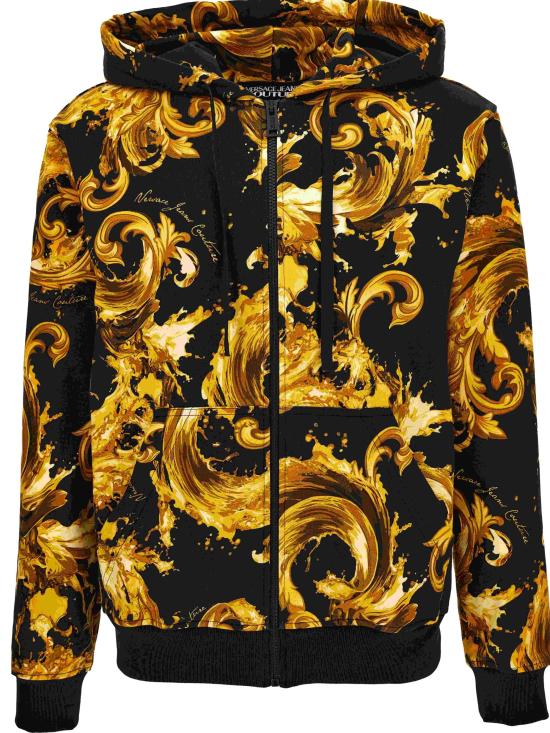 26SS 베르사체 긴팔 티셔츠 80GAI3Z0 FS196G89 Black