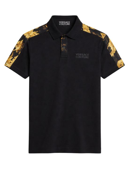 26SS 베르사체 폴로 티셔츠 80GAG6R1 JS549G89 Black