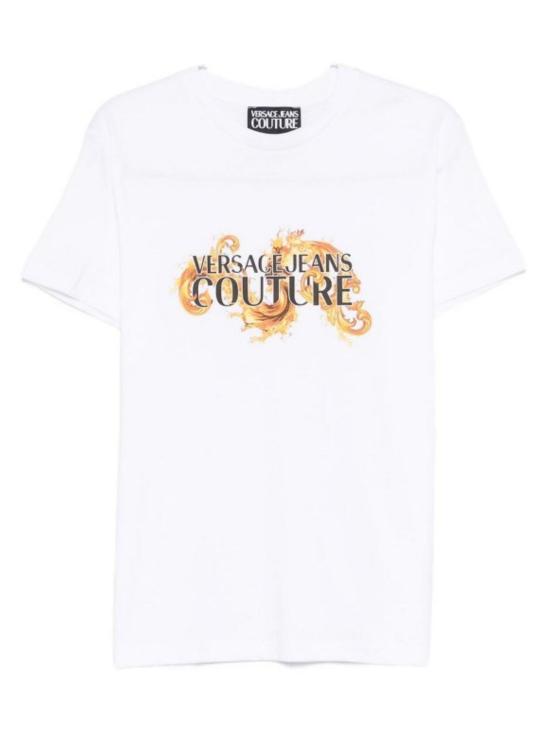 26SS 베르사체 반팔 티셔츠 80GAHE02 CJ00EG03 White