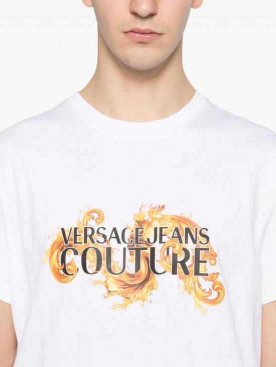 26SS 베르사체 반팔 티셔츠 80GAHE02 CJ00EG03 White - VERSACE