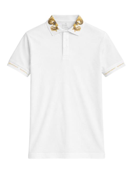 26SS 베르사체 폴로 티셔츠 80GAGT12 CJ01TG03 White