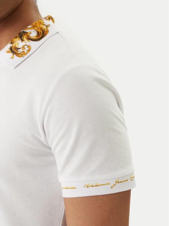 26SS 베르사체 폴로 티셔츠 80GAGT12 CJ01TG03 White - VERSACE