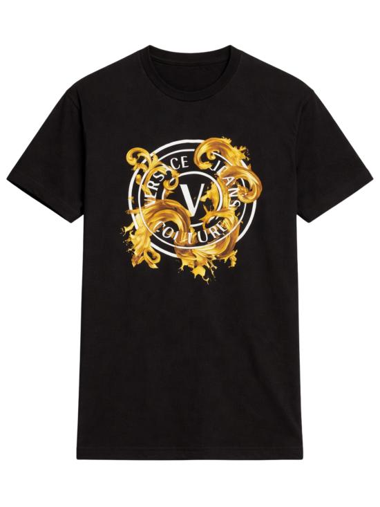 26SS 베르사체 반팔 티셔츠 80GAHE01 CJ00EG89 Black