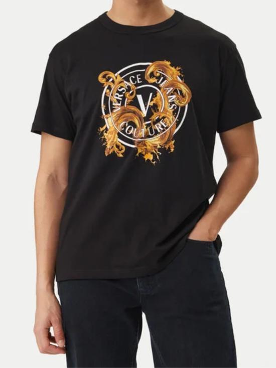 26SS 베르사체 반팔 티셔츠 80GAHE01 CJ00EG89 Black - VERSACE