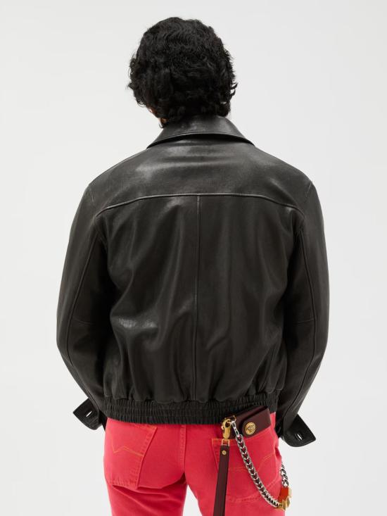 26SS 베르사체 가죽 자켓 1024017 1A174911B000 Black - VERSACE