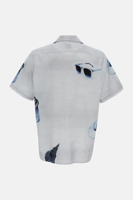  폴 스미스 폴로 티셔츠 프린트 반팔 셔츠 (회색) - PAUL SMITH