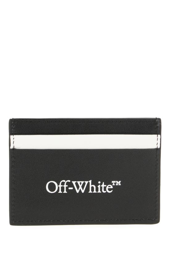 26SS 오프화이트 남성지갑 OMND099C99LEA001 1001 BLACK WHITE - OFF WHITE