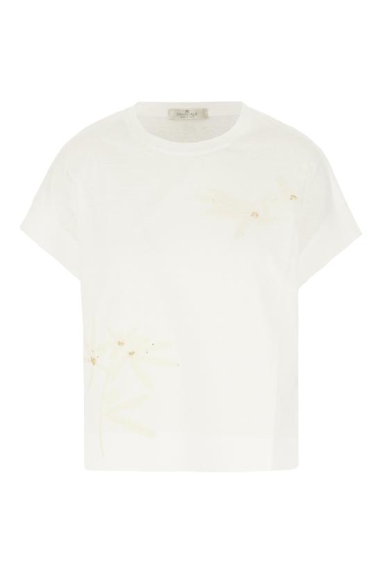 26SS 빠니깔레 반팔 티셔츠 D381641G 0201 CREAM