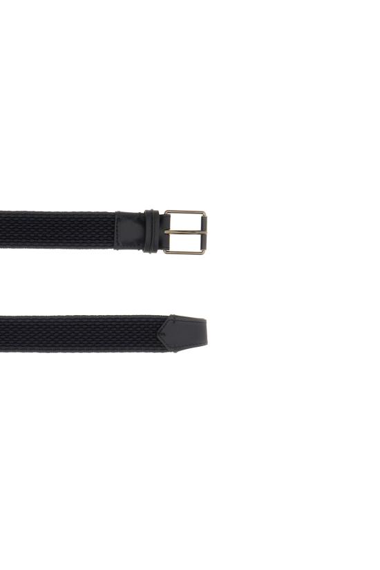 26SS 에르메네질도제냐 가죽 벨트 B124AZLHINT NAV NAVY BLUE - ERMENEGILDO ZEGNA