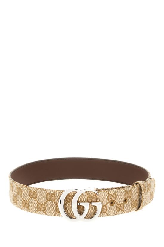 26SS 구찌 가죽 벨트 864233FAFUT 9611 BEIGE EBONY