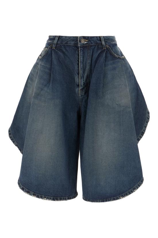 26SS 발렌시아가 데님 숏팬츠 872219TRW61 4060 DARK OCEAN