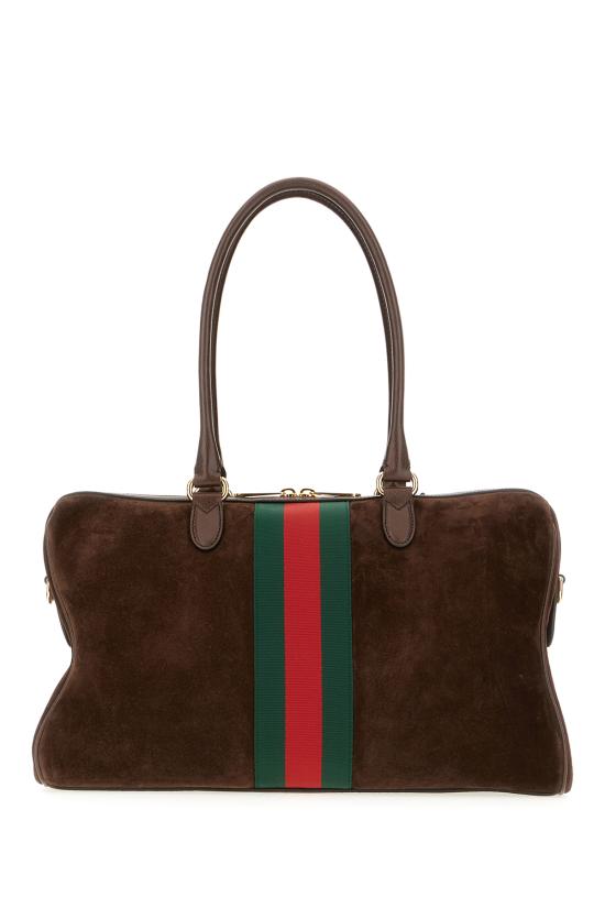 26SS 구찌 보르세토 스웨이드 라지 보스턴백 866734AAGIR 2146 Marrone - GUCCI