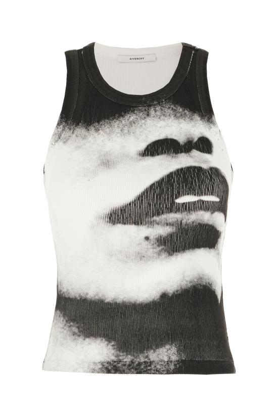 26SS 지방시 민소매 티셔츠 BW70FPPY06 004 BLACK WHITE