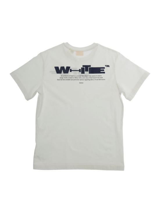 26SS [키즈] 오프화이트 티셔츠 44BAA002S26J00A 100 White - OFF WHITE