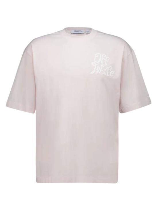 26SS 오프화이트 반팔 티셔츠 44MAA120S26J00U 680 Pink