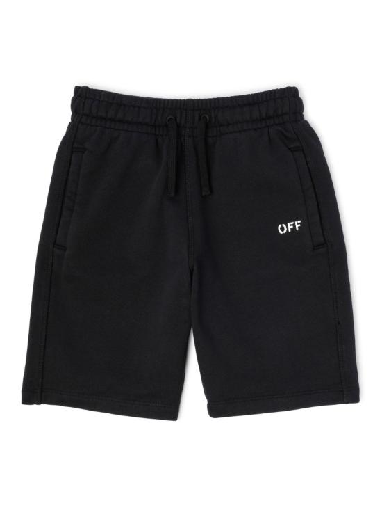 26SS [키즈] 오프화이트 쇼츠/버뮤다 44BCI001S26F003 Nero