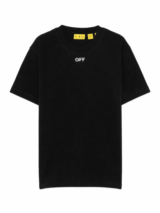 26SS [키즈] 오프화이트 티셔츠 44BAA002S26J006 001 Black