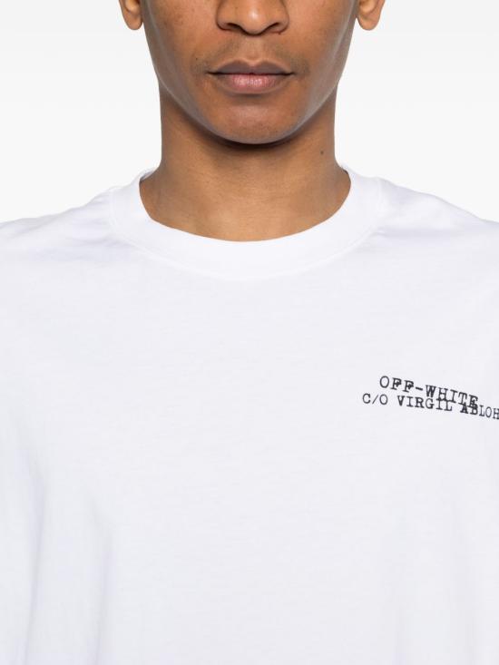 26SS 오프화이트 반팔 티셔츠 44MAA120S26J00K 100 White - OFF WHITE