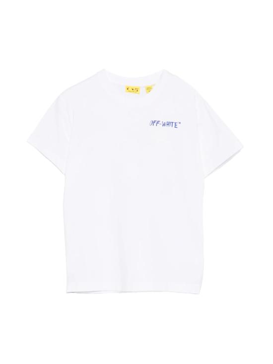 26SS [키즈] 오프화이트 티셔츠 44BAA002S26J005 100 White
