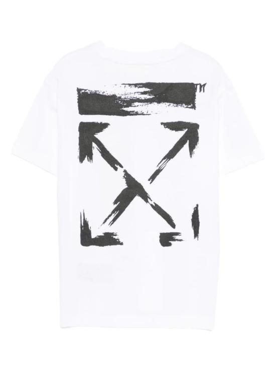 26SS [키즈] 오프화이트 티셔츠 44BAA002S26J006 100 White - OFF WHITE