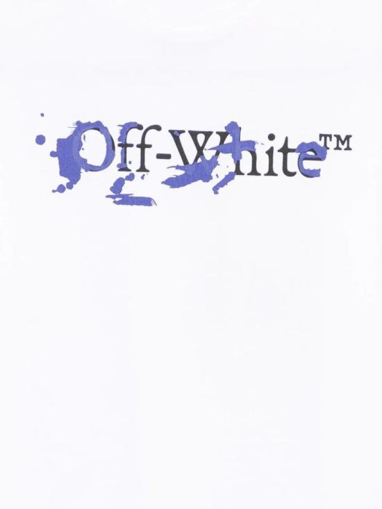 26SS [키즈] 오프화이트 티셔츠 44BAA002S26J002 100 White - OFF WHITE
