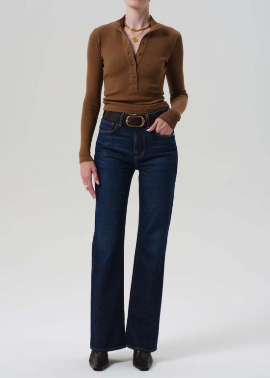  시티즌 오브 휴머니티 긴팔 티셔츠 인류 시민들 Sheena Henley Top Manuka - CITIZEN OF HUMANITY