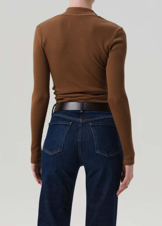  시티즌 오브 휴머니티 긴팔 티셔츠 인류 시민들 Sheena Henley Top Manuka - CITIZEN OF HUMANITY