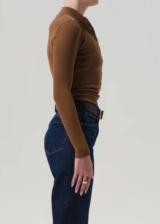  시티즌 오브 휴머니티 긴팔 티셔츠 인류 시민들 Sheena Henley Top Manuka - CITIZEN OF HUMANITY