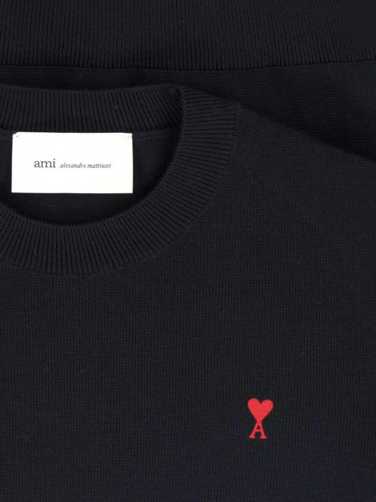  아미 스웨터 Ami Alexandre Mattiussi  Ami De C Ur 블랙 - AMI