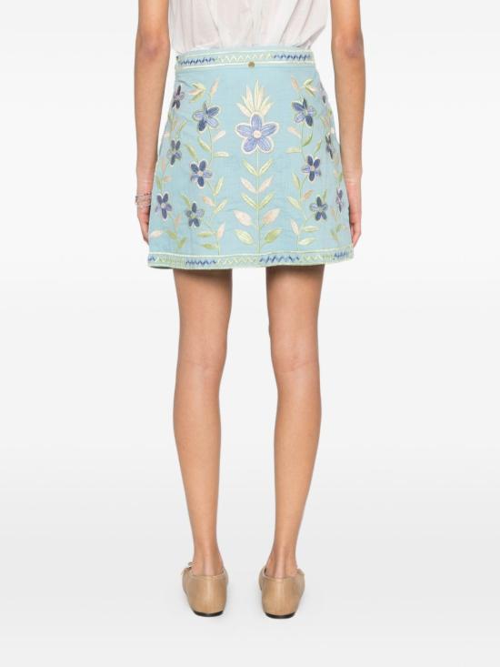 26SS 안틱 바틱 숏 스커트 CARIOCA1MSK BLUE Clear Blue - Antik Batik