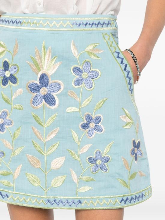 26SS 안틱 바틱 숏 스커트 CARIOCA1MSK BLUE Clear Blue - Antik Batik