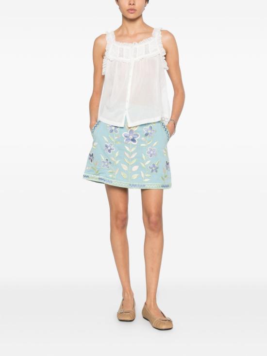 26SS 안틱 바틱 숏 스커트 CARIOCA1MSK BLUE Clear Blue - Antik Batik