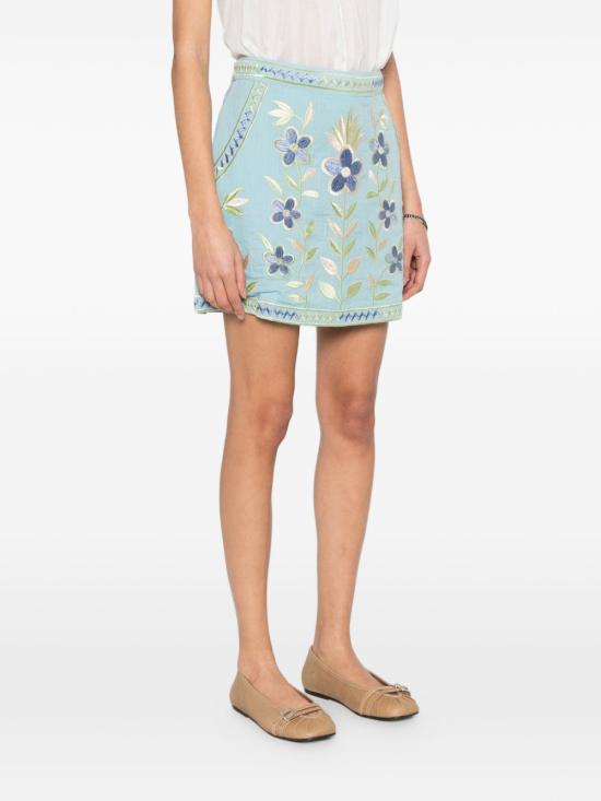 26SS 안틱 바틱 숏 스커트 CARIOCA1MSK BLUE Clear Blue - Antik Batik