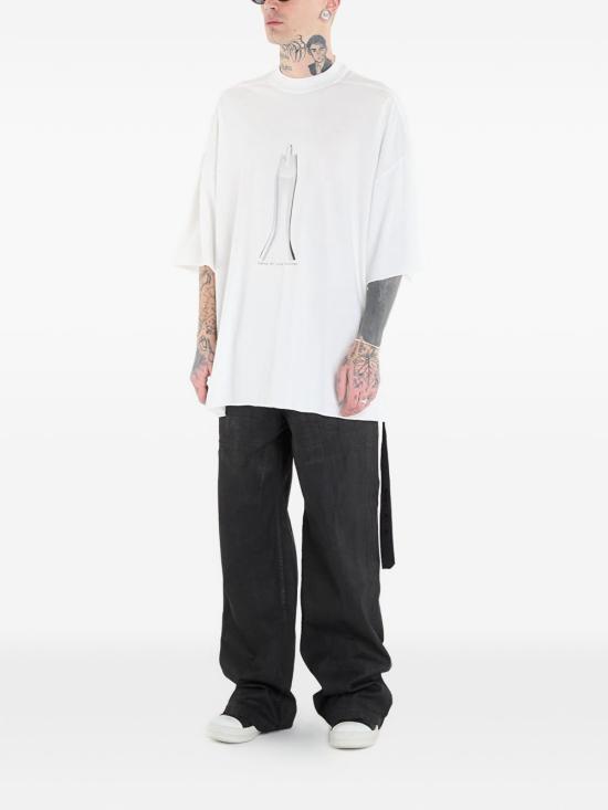 26SS 다크쉐도우 반팔 티셔츠 DU01F4259 RNEP51109 Bianco - DRKSHDW