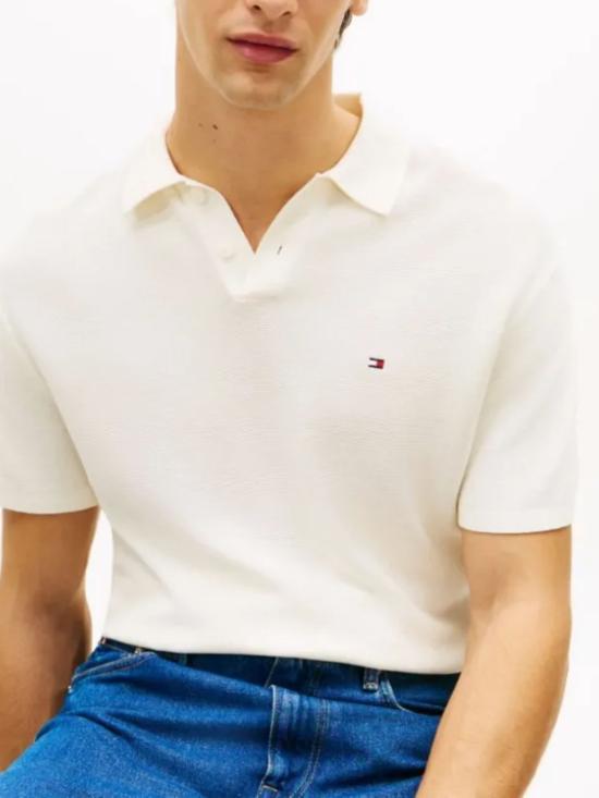 26SS 타미힐피거 폴로 티셔츠 MW0MW42795 Z00 White - TOMMY HILFIGER