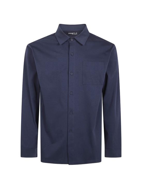 26SS 피플 긴팔 셔츠 YOGO PM444790 Blue - PEOPLE
